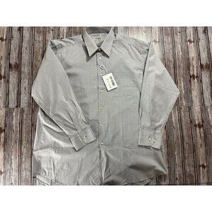 Gianfranco Ferre Studio Cotton Dress Shirt color grey size 17 NWT
